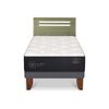 Cama Europea CIC 1,5 Plazas Premium + Respaldo Munich Olivo