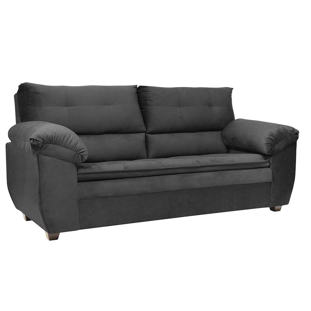 Juego de Living Innovamuebles Liverpool Sofá 3 Cuerpos + Dos Butaca 1 Cuerpo Negro