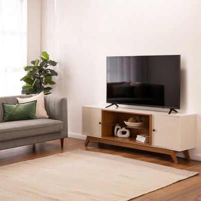 Imagen 2 del producto Rack TV Roca Ulmo Hasta 75"" Blanco