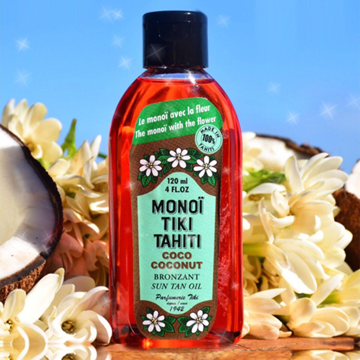 Bronceador Monoi Tiki Tahiti 120 ml