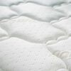 Cama Europea Celta Base Dividida 2 Plazas Bamboo + Respaldo + 2 Veladores Alba White