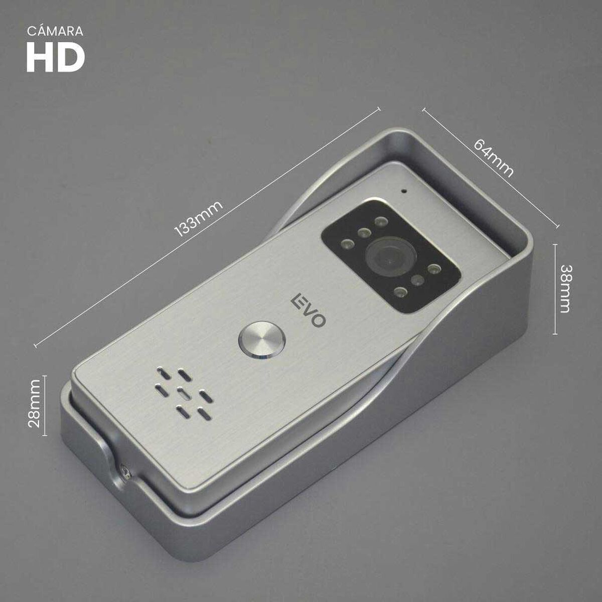 Timbre Video Portero LEVO Cit&oacute;fono Monitor WiFi Blanco