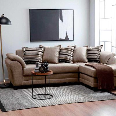 Imagen 1 del producto Sofá Seccional Derecho Living Factory Mustang 4 Cuerpos Caramelo