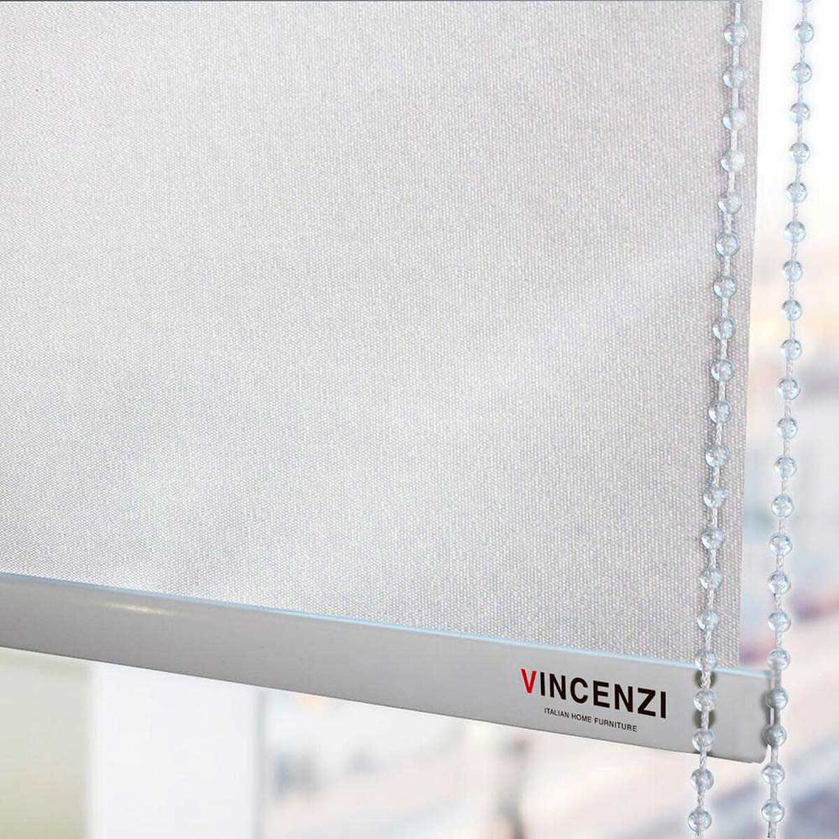 Cortina Roller Blackout Vincenzi Blanco 220 x 230 cm