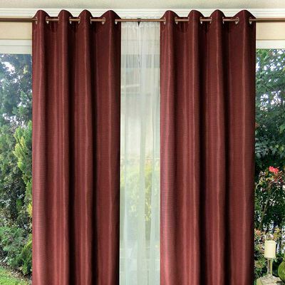 Combo Cortinas Doral Tabatha 220 x 140 cm Café