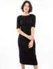 Vestido Midi Manga Corta Mujer Zibel