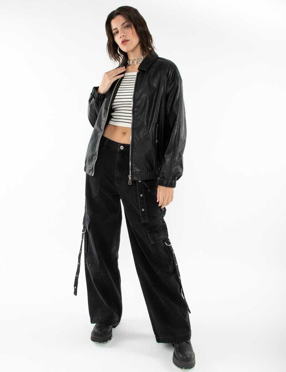 Chaqueta Ecocuero Mujer Icono