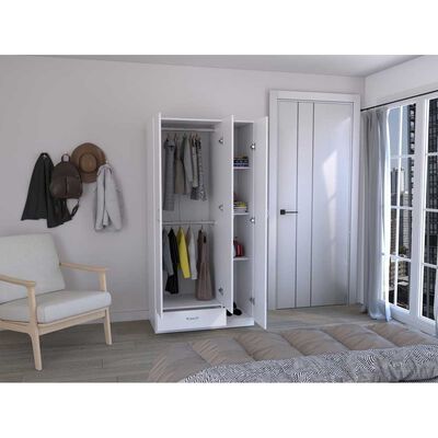 Imagen 2 del producto Clóset TuHome Z-90 3 Puertas 1 Cajón Blanco Marquez