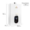 Calefont Gas Natural Mademsa Forced 10 Eco GN 10 lts.