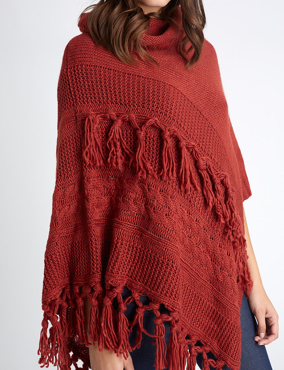 Poncho Alma Mujer Flecos 