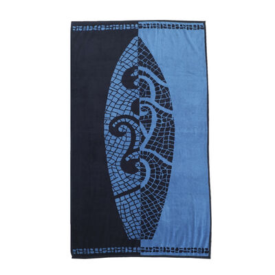 Toalla de playa Illusions Waves 160 x 80 cm Azul