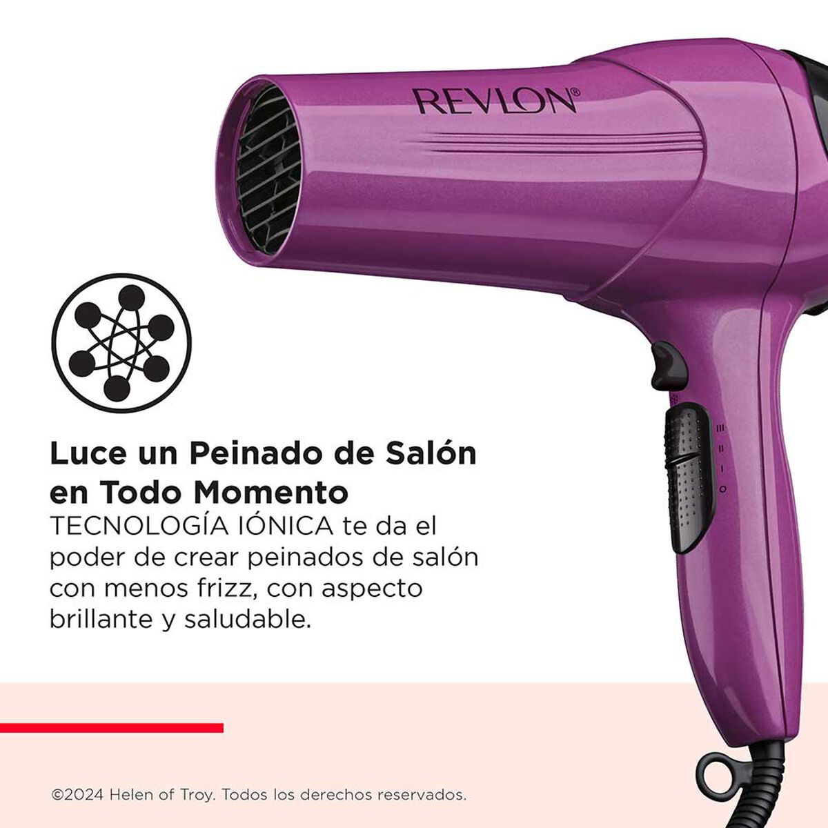 Secador de Pelo de Pelo Revlon 2I289RVDR773PUR