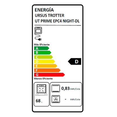 Imagen 2 del producto Horno Eléctrico Ursus Trotter Horno Eléctrico Ut Prime Epc4 Night Dl 68 lts.