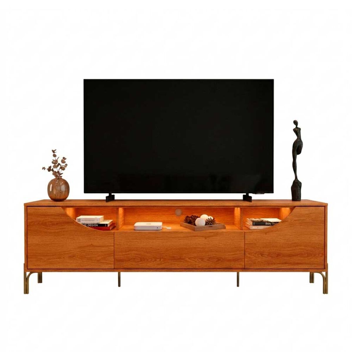 Rack TV Onessta Albi hasta 85" Jequitiba