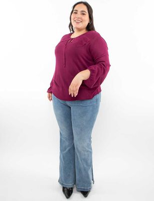 Imagen 2 del producto Sweater Lino Mujer Extralindas Burdeo, Negro, Petroleo