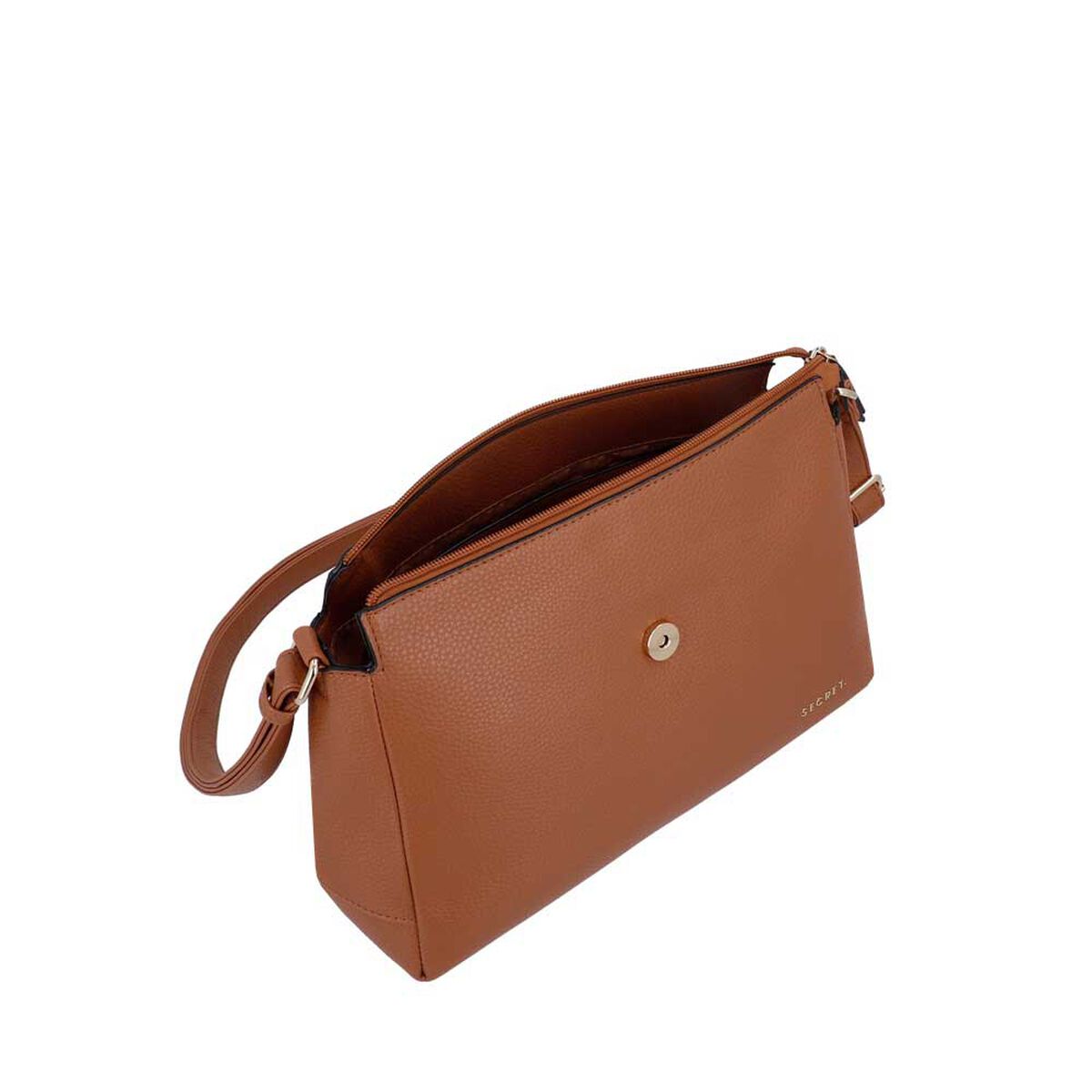 Cartera Bandolera Secret Sofia SC7 Mediana Caf&eacute;