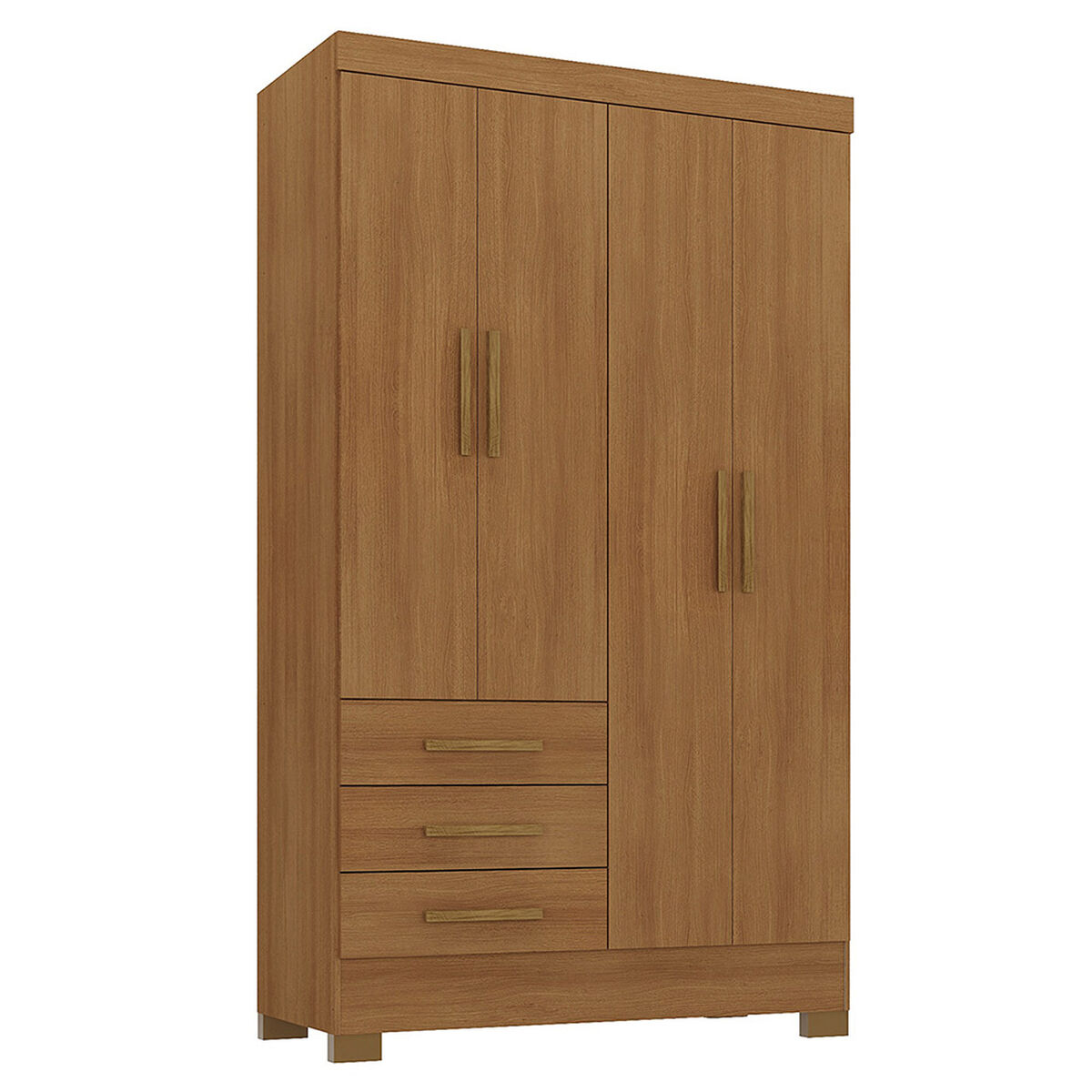 Closet Di Poretti Design Paraty 3 Cajones 4 Puertas Caf&eacute; Claro