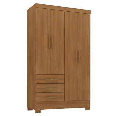 Closet Di Poretti Design Paraty 3 Cajones 4 Puertas Caf&eacute; Claro