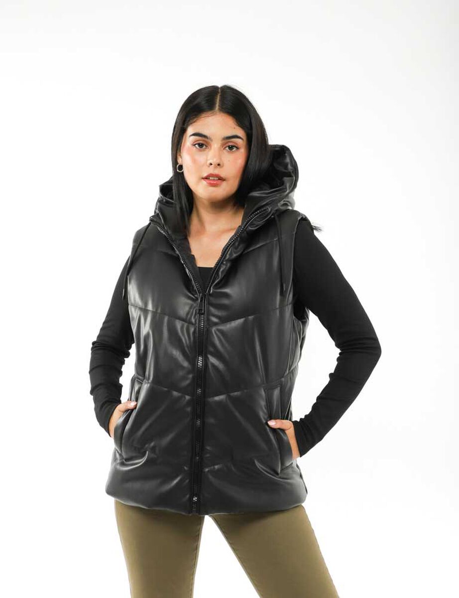 Parka Puffer Sin Mangas Mujer Icono