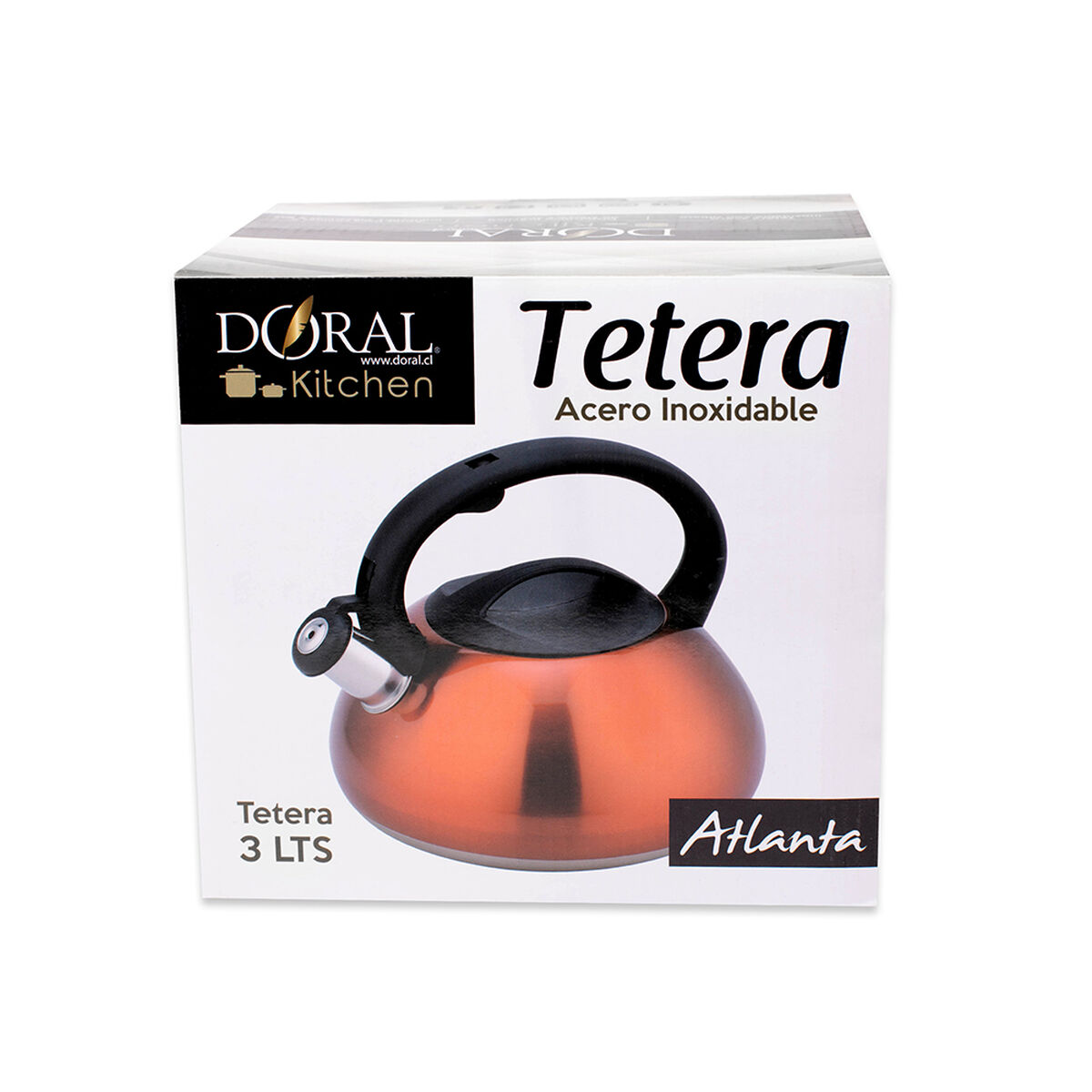 Tetera Doral Atlanta 3 lts. Salmón