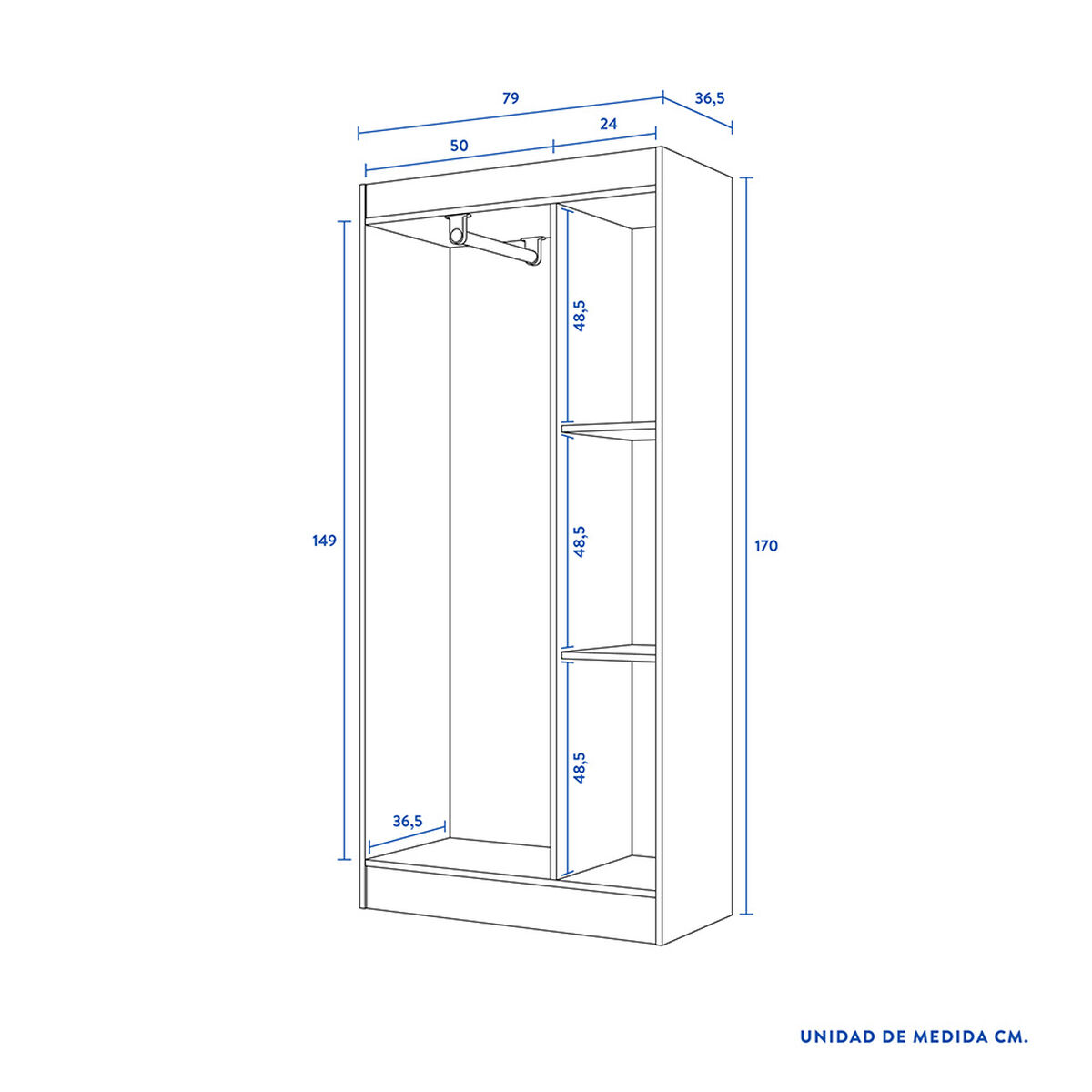 Clóset CIC WM 3 Puertas