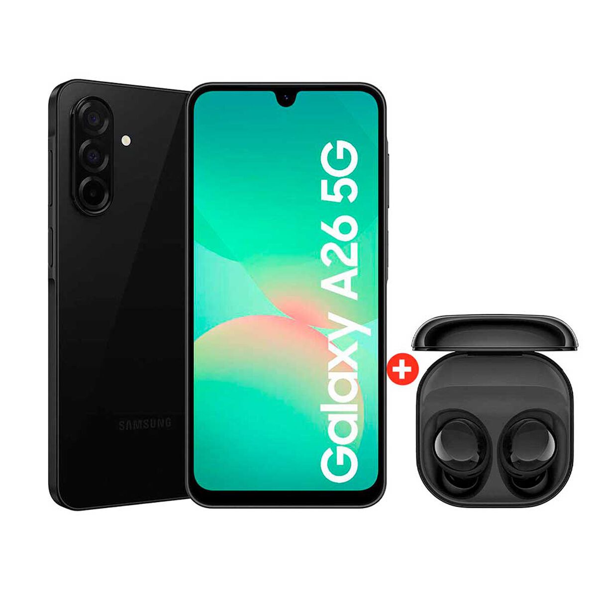 Celular Samsung Galaxy A26 5G 128GB 6,7" Negro Liberado + Audífonos Bluetooth Samsung Galaxy Buds Core