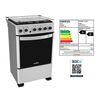 Cocina a Gas Mabe CMC5560FX0 4 Quemadores