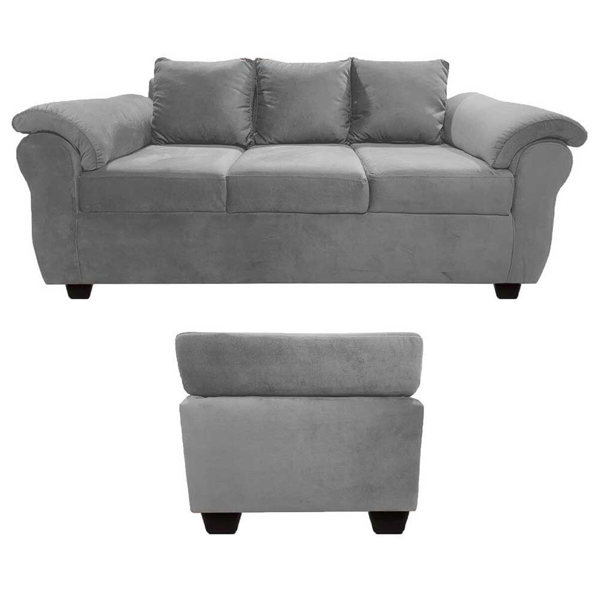 Sofá Muebles MPR Ezeiza 3 Gris