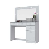 Tocador Home Mobili Cado 4 Cajones 1 Puerta Blanco