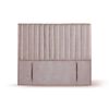 Respaldo Latam Home King Sorrento Cuero Gris