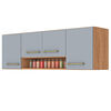 Mueble Aereo Cocina Vekkahome Alba 4 Puertas Caf&eacute;