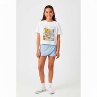 Short Falda Niña Mila Celeste, Lila, Negro, Oliva