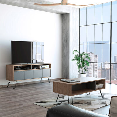Imagen 1 del producto Rack TV Hasta 55"" + Mesa de Centro Vassel TuHome
