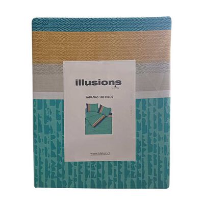 Imagen 2 del producto Juego de Sábanas Illusions 180 Hilos 2 Plazas Muge