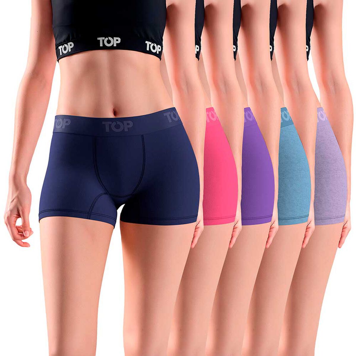 Pack 5 Calzón Pantaleta Mujer Top