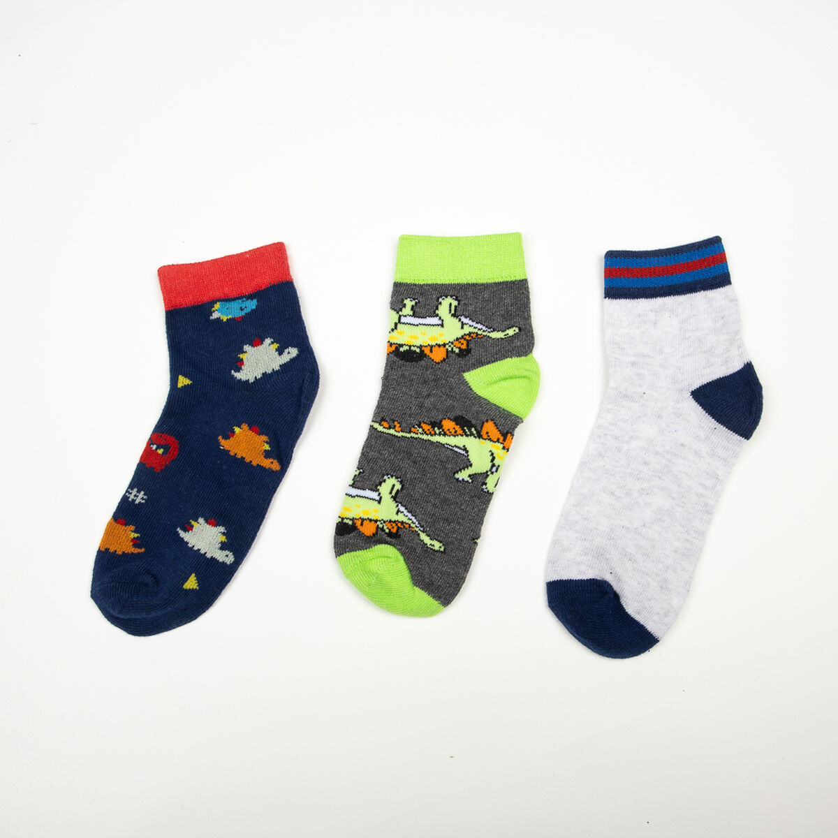 Pack 3 Calcetin Corto Niño Chess