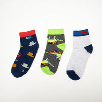 Pack 3 Calcetin Corto Niño Chess