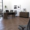 Combo Oficina Mesa Reuni&oacute;n + Gabinete 2 Puertas Negro TuHome Home Office