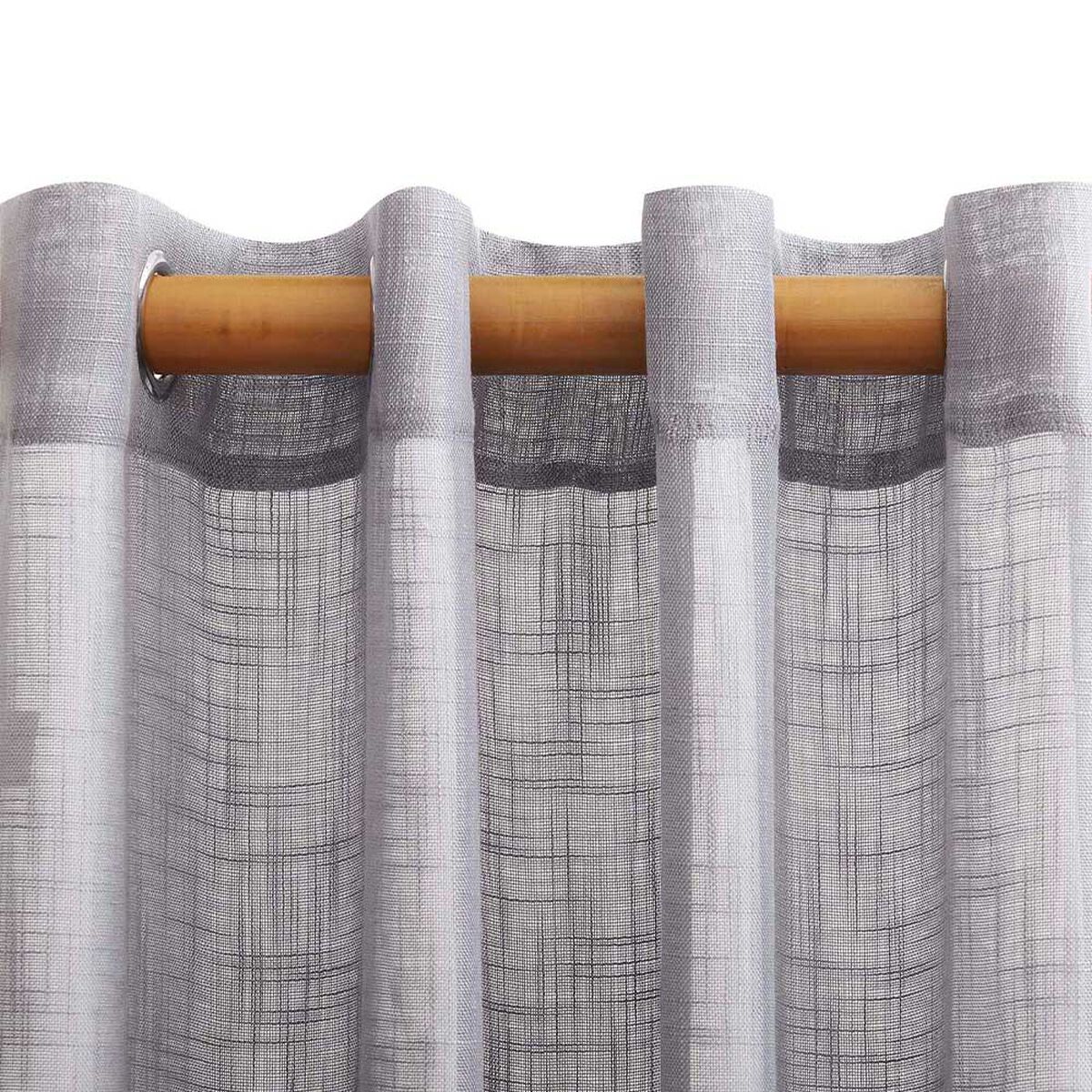 Cortina Dib Velo Glasgow Liso Gris 140 x 230 cm