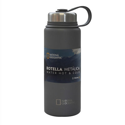 Imagen 1 del producto Botella Metálica National Geographic 900 ml Gris