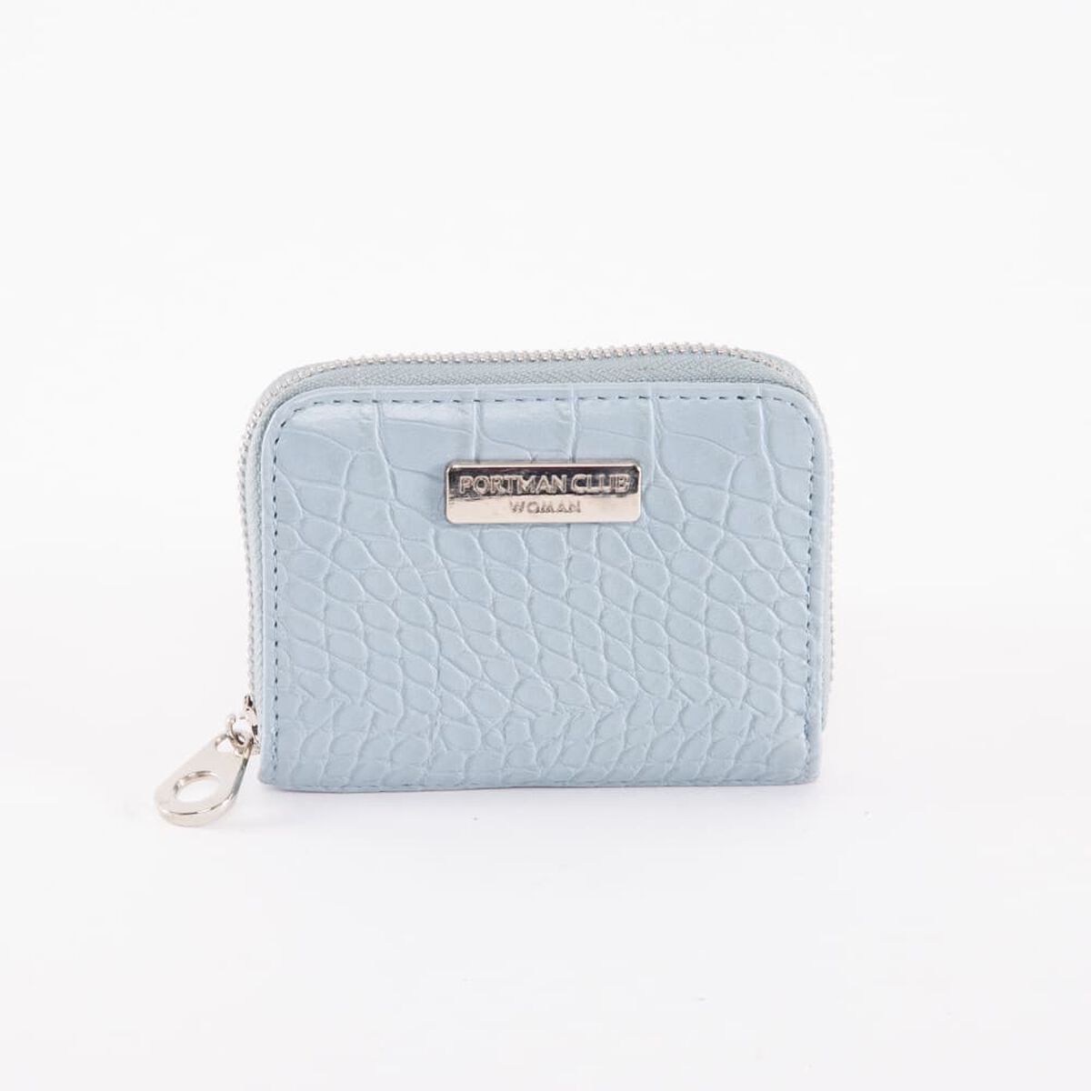 Billetera Piton Celeste Eco Cuero Mujer Portman Club