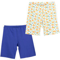 Pack 2 Calza Corta Niña Chess Crudo, Fucsia, Rosado, Verde