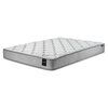 Cama Europea Latam Home Base Dividida 2 Plazas Cannon  + 2 Almohadas + Sábanas + Respaldo Tela Gris