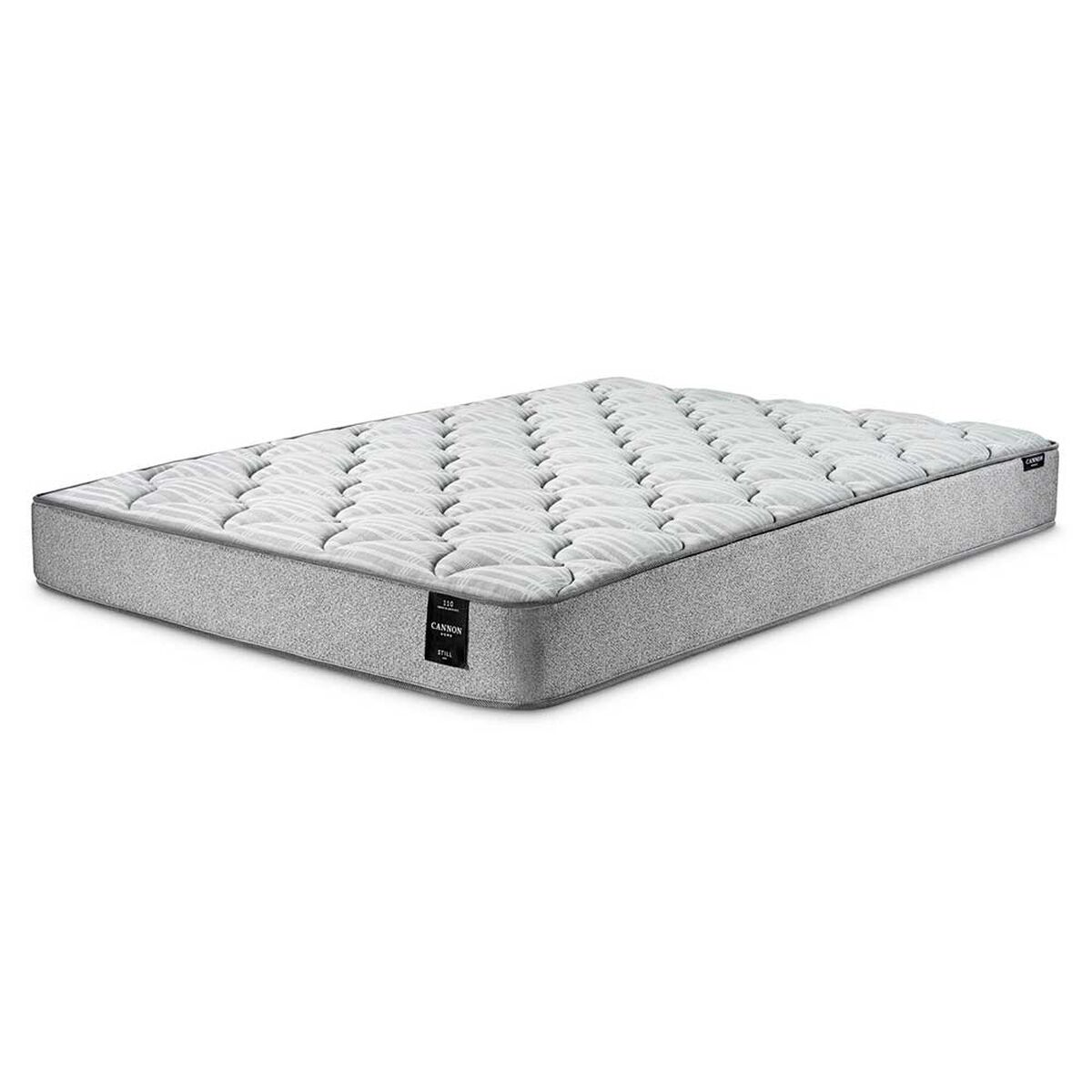Cama Europea Latam Home Base Dividida 2 Plazas Cannon  + 2 Almohadas + Sábanas + Respaldo Tela Gris