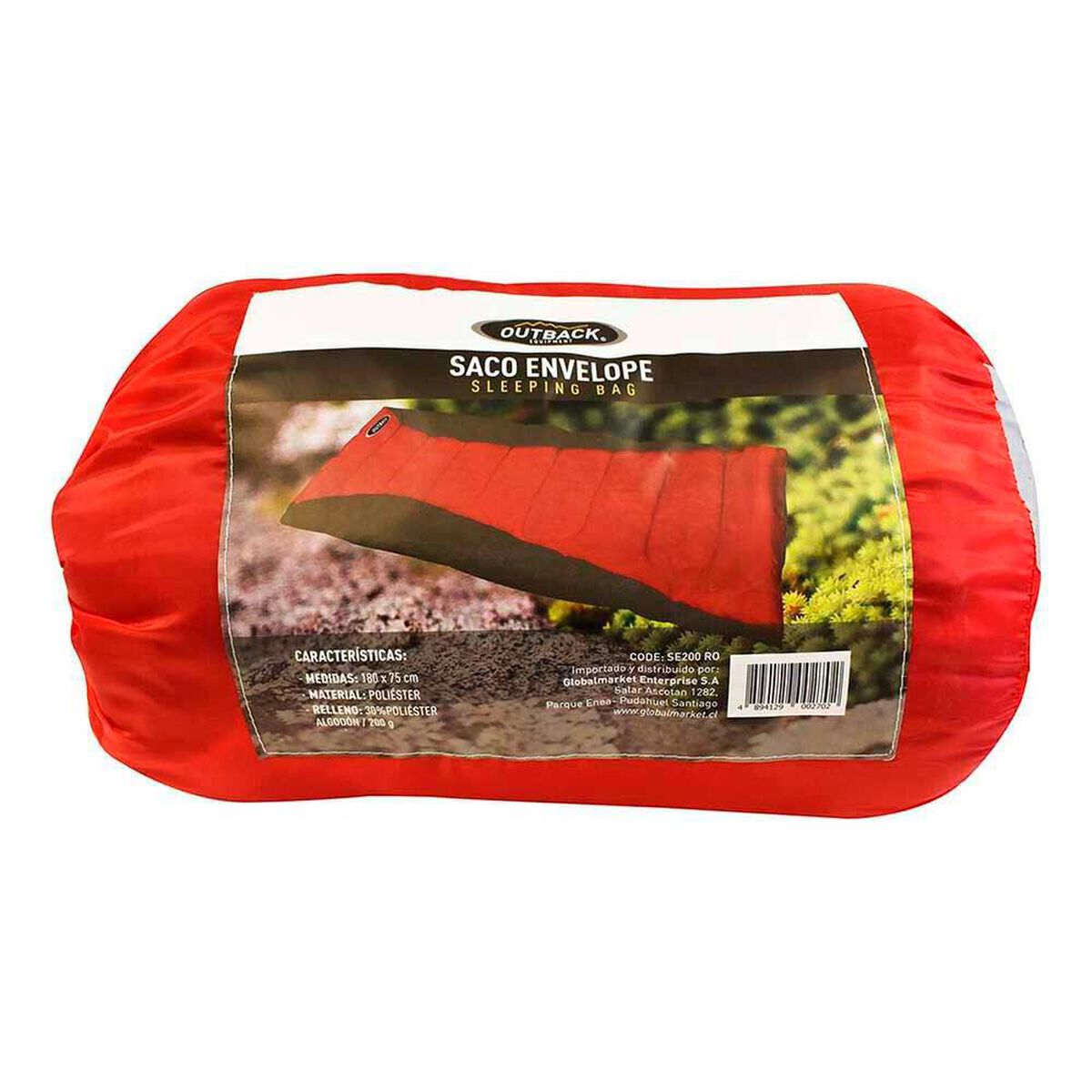 Saco De Dormir Outback Envelope Rojo