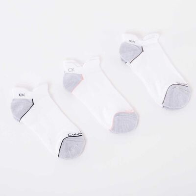 Imagen 1 del producto Pack 3 Calcetas de Algodón Blanco Mujer Calvin Klein