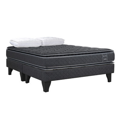 Imagen 1 del producto Cama Europea Celta Black Elite King + 2 Almohadas Cotton Top 50 x 90 cm