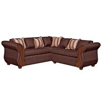 Sofá Seccional Ruzam Mobel Marsella 5 Cuerpos Lino Café