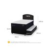 Cama Nido CIC 1,5 Plazas Premium + Respaldo Gales Negro