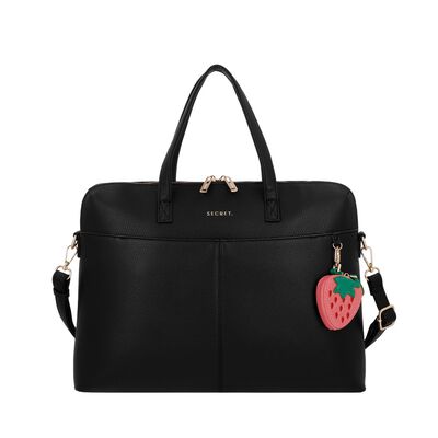 Cartera de Mujer Porta Laptop 14" Secret Aruba SC7 Grande Negro